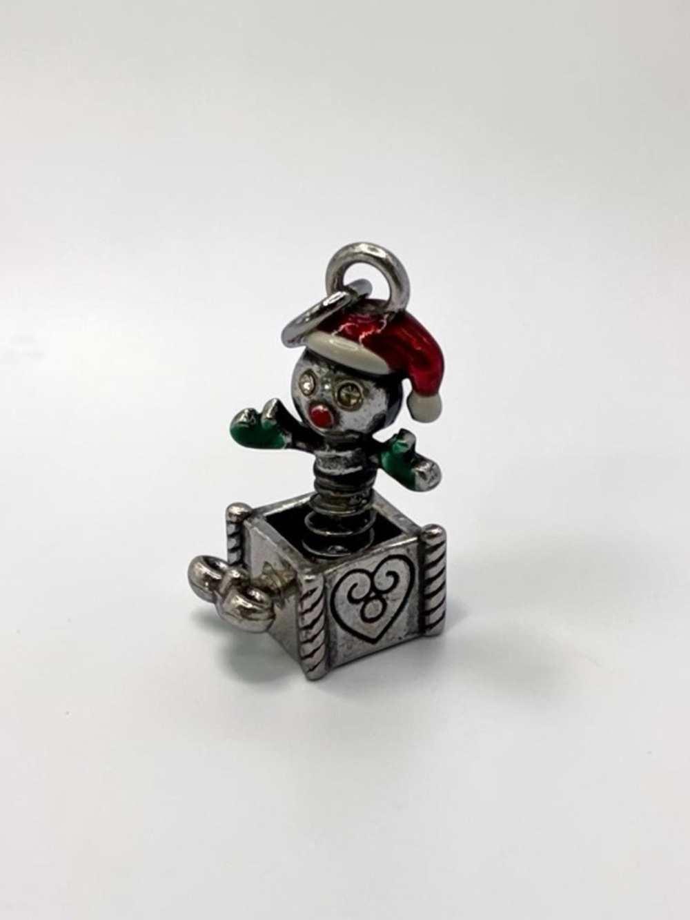 Brighton Jack-in-the-Box Santa Christmas  Holiday Pendant Charm